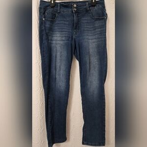 Gloria Vanderbilt Dark Blue Straight Leg Jeans